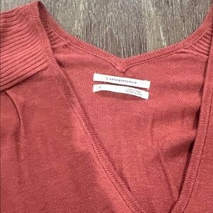 Anthropologie Women's v-Neck Oversized Sweater